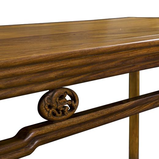 黄花梨螭龙卡子花圆包圆大画桌