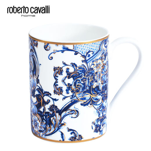 Roberto Cavalli 蓝色彩瓦系列马克杯 商品图4