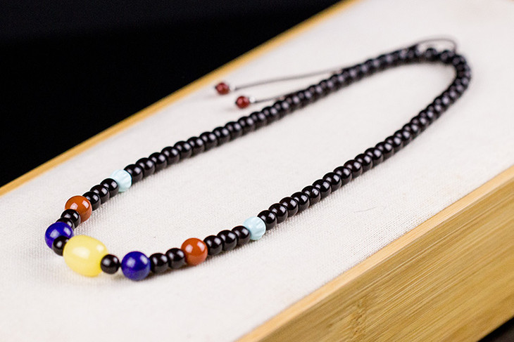 原创设计070882颗椰蒂桶珠锁骨链y14