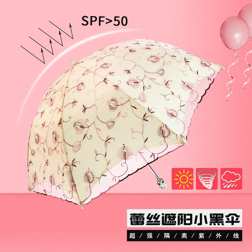 优品堂【缘定深秋】太阳伞防晒防紫外线遮阳伞女小清新伞折叠晴雨两用 商品图1