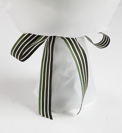 梦里花开--紫色桔梗1扎 白色opp雾面纸 白绿罗纹带(1089) 商品图3