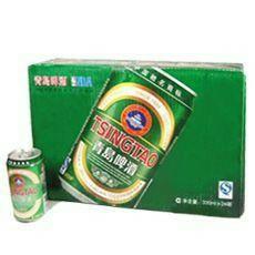 【批发】青岛国标啤酒330ml*24/听 商品图1