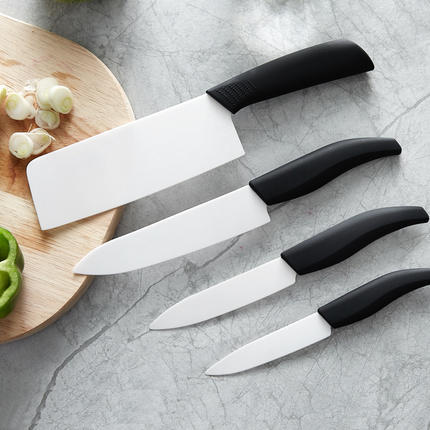 白色斜磨纳米陶瓷刀系列6寸多功能刀