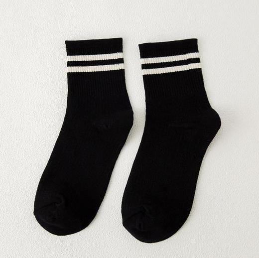 【袜子】两条杠学院风全棉中筒女袜 运动百搭女袜 商品图10
