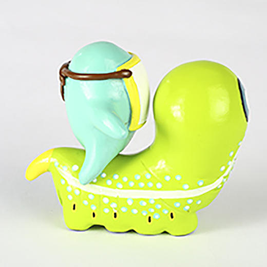 博物小馆原创【夹竹桃天蛾幼虫与博物君】博物君磁力手办模型 商品图3