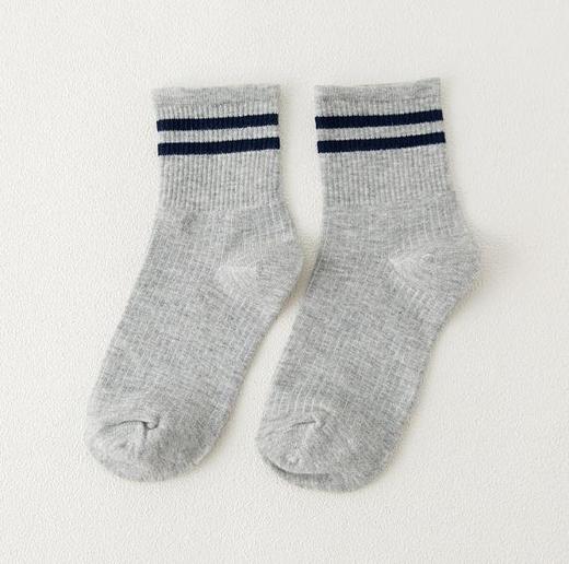 【袜子】两条杠学院风全棉中筒女袜 运动百搭女袜 商品图9