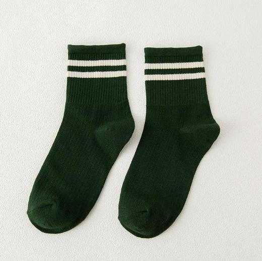 【袜子】两条杠学院风全棉中筒女袜 运动百搭女袜 商品图5