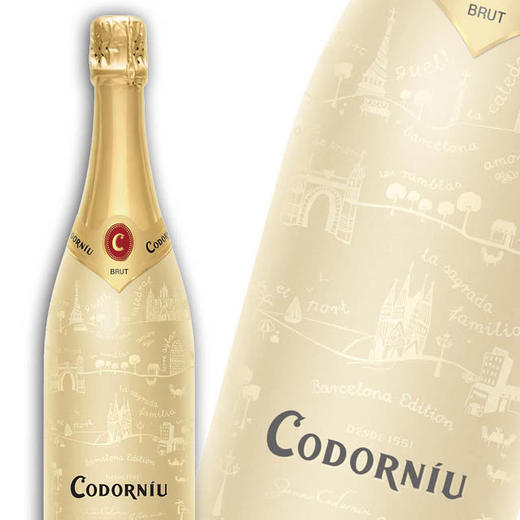 西班牙原瓶进口起泡酒 科多纽金标起泡葡萄酒 Codorniu Barcelona Sleever Edition 单支装750ml 商品图0