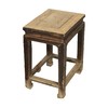 清晚期榆木中式古董家具方凳（对）凳子边几QB17100025 商品缩略图2