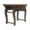 清晚期榆木中式古董家具二屉弯腿柜二屉小桌书桌QQ1306000749 商品缩略图2