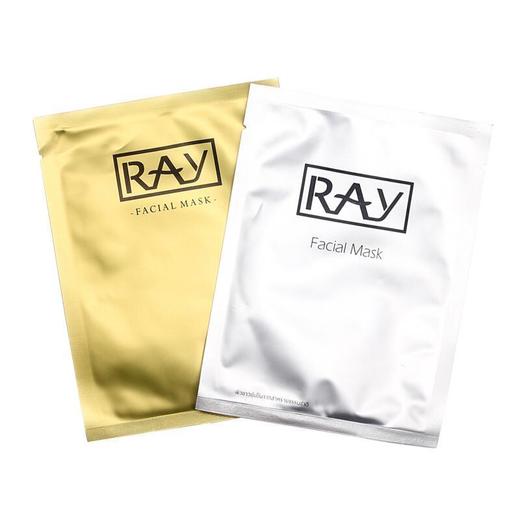 〖香港直邮〗泰国RAY 银色补水保湿控油晒后修复天然蚕丝面膜 10片/盒 商品图1