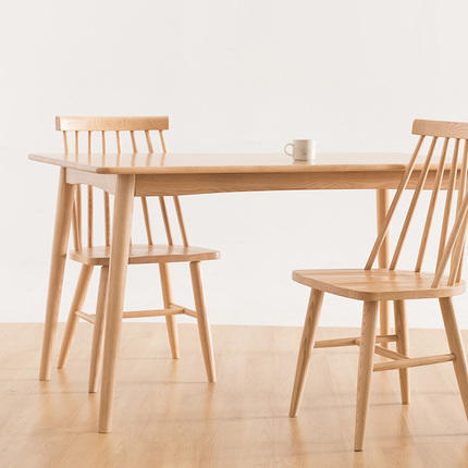 原素系列实木温莎桌椅组合（1桌+4椅） 商品图2