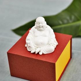 仿白玉 · 弥勒佛像（简装无盒）