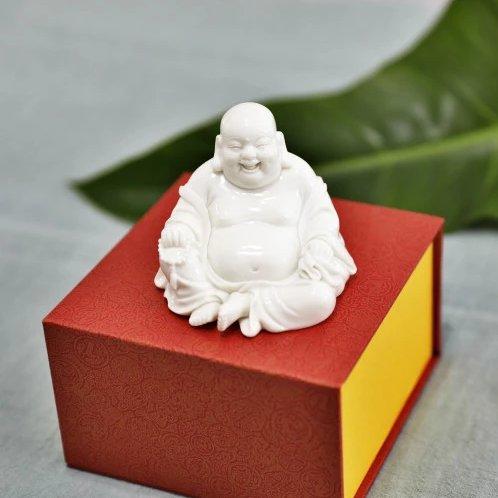 仿白玉 · 弥勒佛像（简装无盒） 商品图0