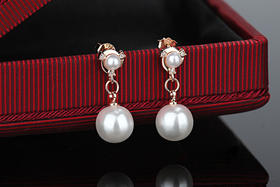 swzh-ED139韩国气质耳夹长款耳坠耳饰小首饰无耳洞耳环