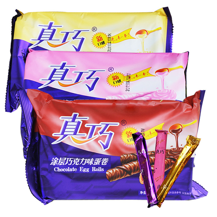 真巧涂层蛋卷108g