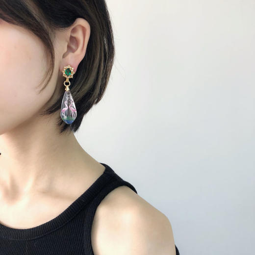 北京仓｜ANTON HEUNIS-Flamingo Bluetop-耳环［西班牙设计师］ 商品图1