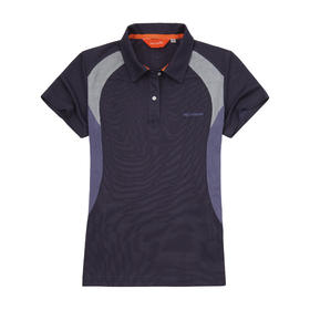 女士短袖polo衫-18SPS307紫白蓝