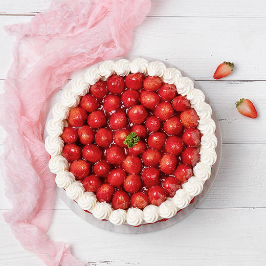 草莓白天使蛋糕-2磅198元（黄石） 商品图3