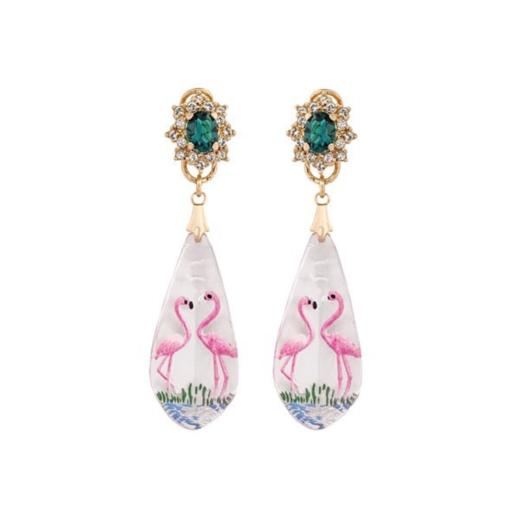 北京仓｜ANTON HEUNIS-Flamingo Bluetop-耳环［西班牙设计师］ 商品图0