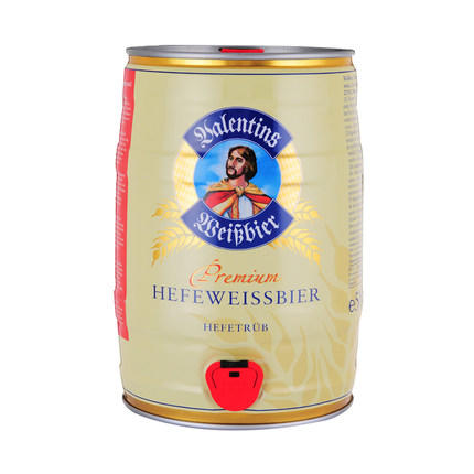 爱士堡德国原装进口小麦啤酒5l桶装聚会必备