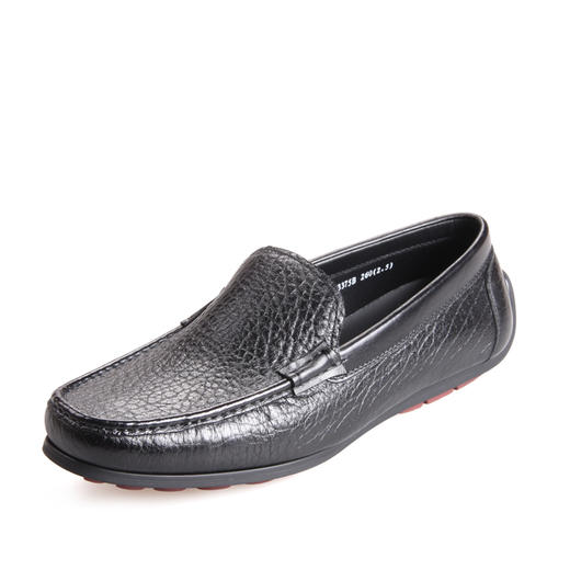 内联升男鞋单鞋休闲压纹皮鞋3375B 商品图0