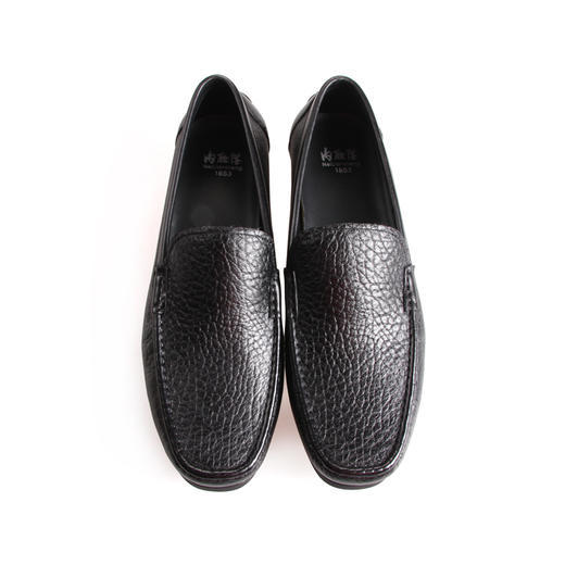 内联升男鞋单鞋休闲压纹皮鞋3375B 商品图5