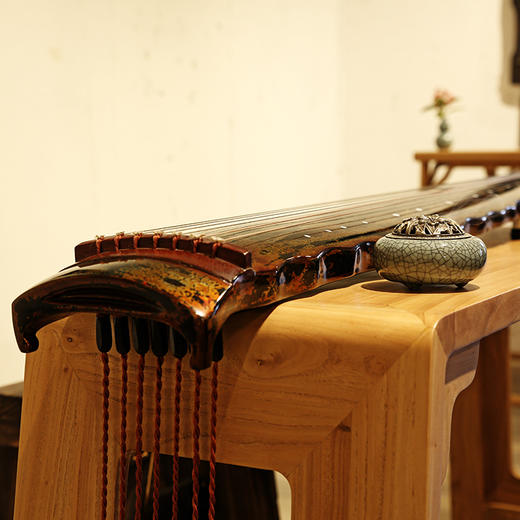 落霞玳瑁式（钢弦）古琴 商品图3