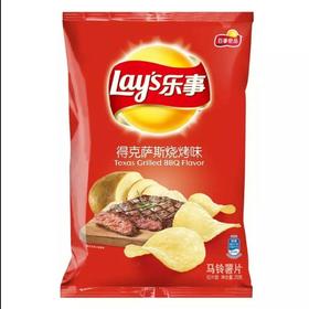 【批发】乐事薯片烧烤味70g/袋