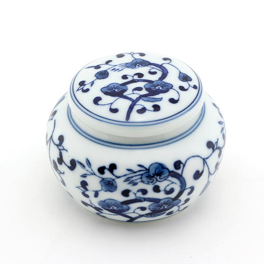 京德茶具：小号陶瓷茶叶罐 手绘青花瓷 商品图2