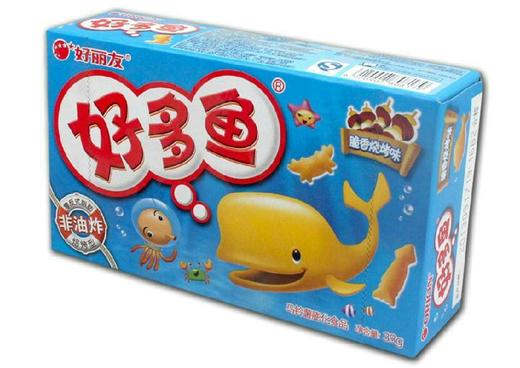 零食好多鱼脆香烧烤味33g盒