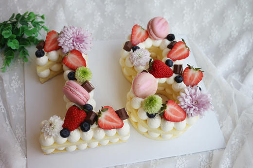 立体造型蛋糕系列|网红数字蛋糕-数字18,如图款式,新鲜水果,动物性淡