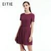 EITIE爱特爱女装夏季原创设计V字裹背系带短款纯色连衣裙55072106 商品缩略图1