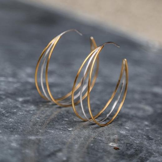 北京仓｜DEAN DAVIDSON-Plain Trinity-耳环［加拿大设计师］ 商品图1