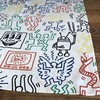 80支棉印花小方巾（Keith Haring街头绘画艺术家作品 商品缩略图1