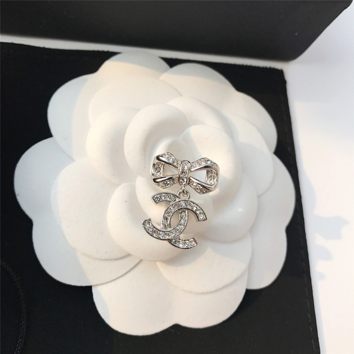 编码che2016018年新款香奈儿蝴蝶结耳钉耳环