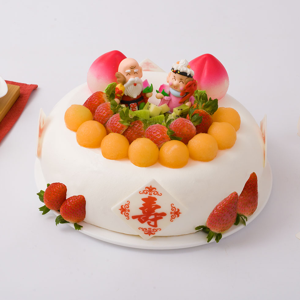 福如东海-海屋仙筹添鹤算-多规格【生日蛋糕】