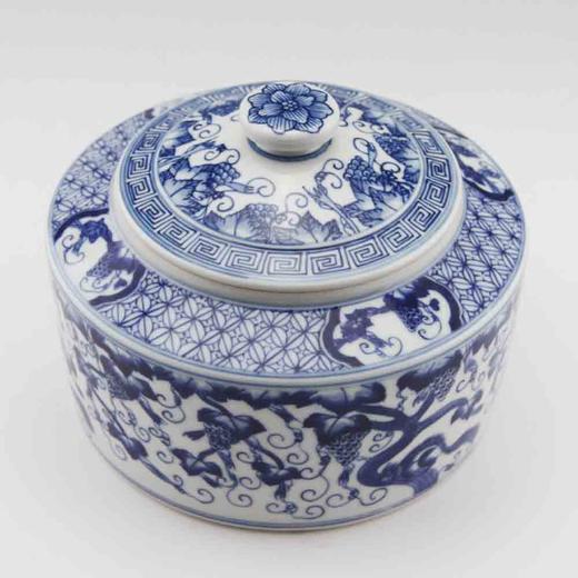 望龙盖罐青花花之语罐