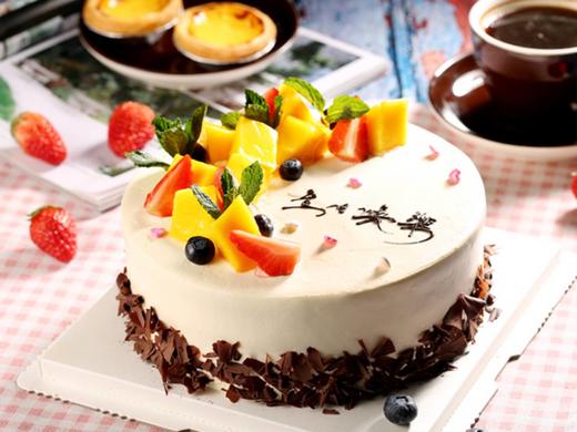 黑巧奶油水果蛋糕（动物奶油） 商品图0
