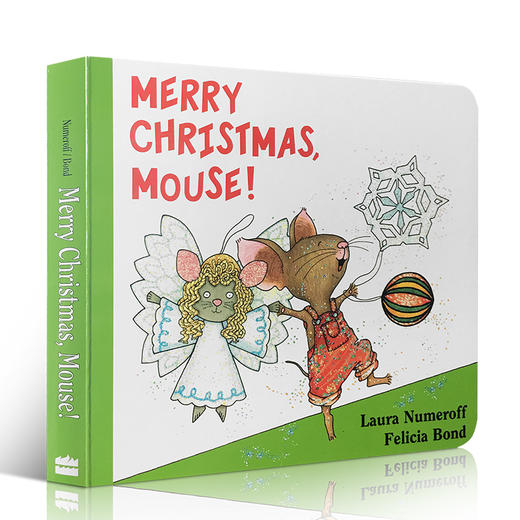 【圣诞绘本】 Merry Christmas, Mouse! 圣诞快乐，老鼠！if you give a Mouse a cookie 系列0-3-4-6岁低幼纸板书单词认知图画故事书 商品图0