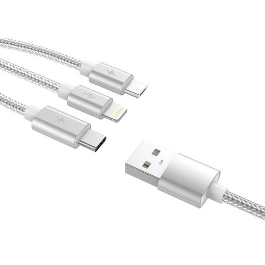 imu幻响数据线速充三合一type-c通用一拖三充电线适用于苹果x安卓 商品图10