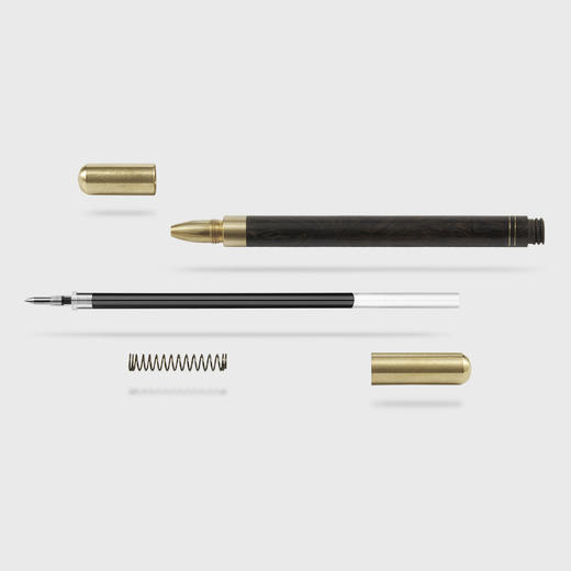 造化设计师款铜木签字笔 金箍棒嵌双线笔（简包装） 商品图1