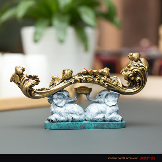 朱炳仁铜 铜吉祥如意摆件 家居饰品工艺品 艺术品 送礼礼品 商品图2