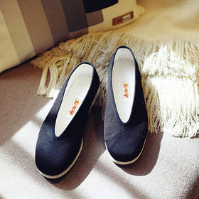 内联升女鞋低帮春秋单鞋手工缝制千底加密礼小元口8603A-G