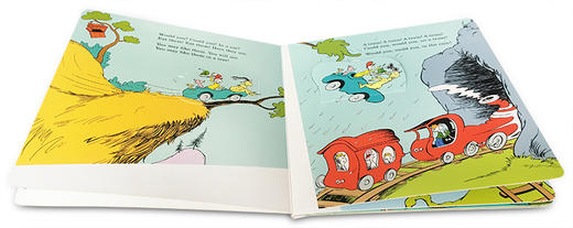 英文原版 Green Eggs & Ham 绿鸡蛋和火腿 培养孩子阅读英文读物纸板翻翻书亲子共读 句型简单 Dr. Seuss 商品图2