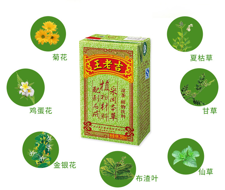 王老吉绿盒凉茶250ml24盒箱1706000824