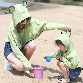 【优美】夏季亲子卡通防紫外线韩版防晒服户外防晒衫