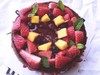 草莓巧克力裸蛋糕（动物奶油） 商品缩略图0