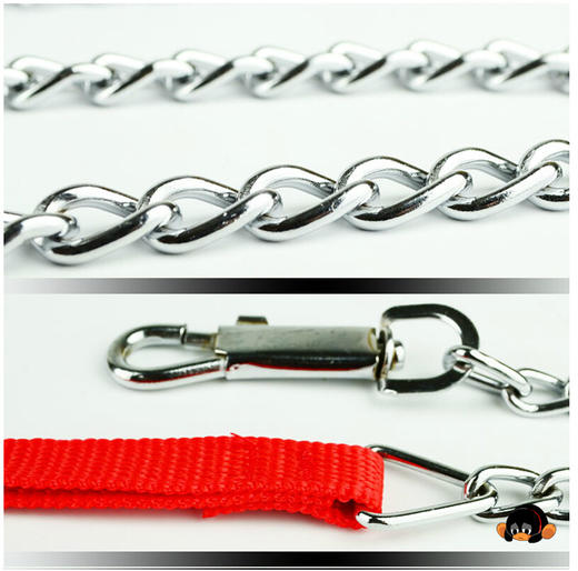 铁链 1.2m长 1.7m长 多规格  铁链带脖圈一起的，牵引带 商品图2