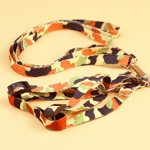 印花牵引绳 宠物狗狗猫咪牵引带胸背绳子 商品图4